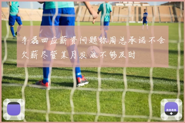 李磊回应薪资问题称周总承诺不会欠薪尽管某月发放不够及时